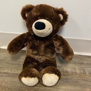 Build A Bear 2010 Dark Brown Teddy 14 " Bear Plush Stuffed Animal‎ Toy Kids Gift